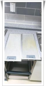 주방후드망 청소전 사진