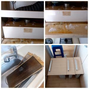 영등포 입주청소는 시원한날들과 함께해요 주방 오염제거전 사진