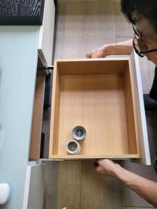 서랍 빼는법 서랍장 빼는방법 슬라이딩 서랍 빼는법 서랍장을 끝까지 빼주세요